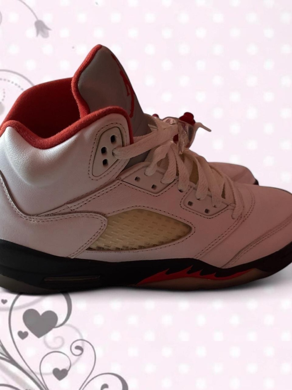 Jordan 5 retro Fire Red Sneakers❤️